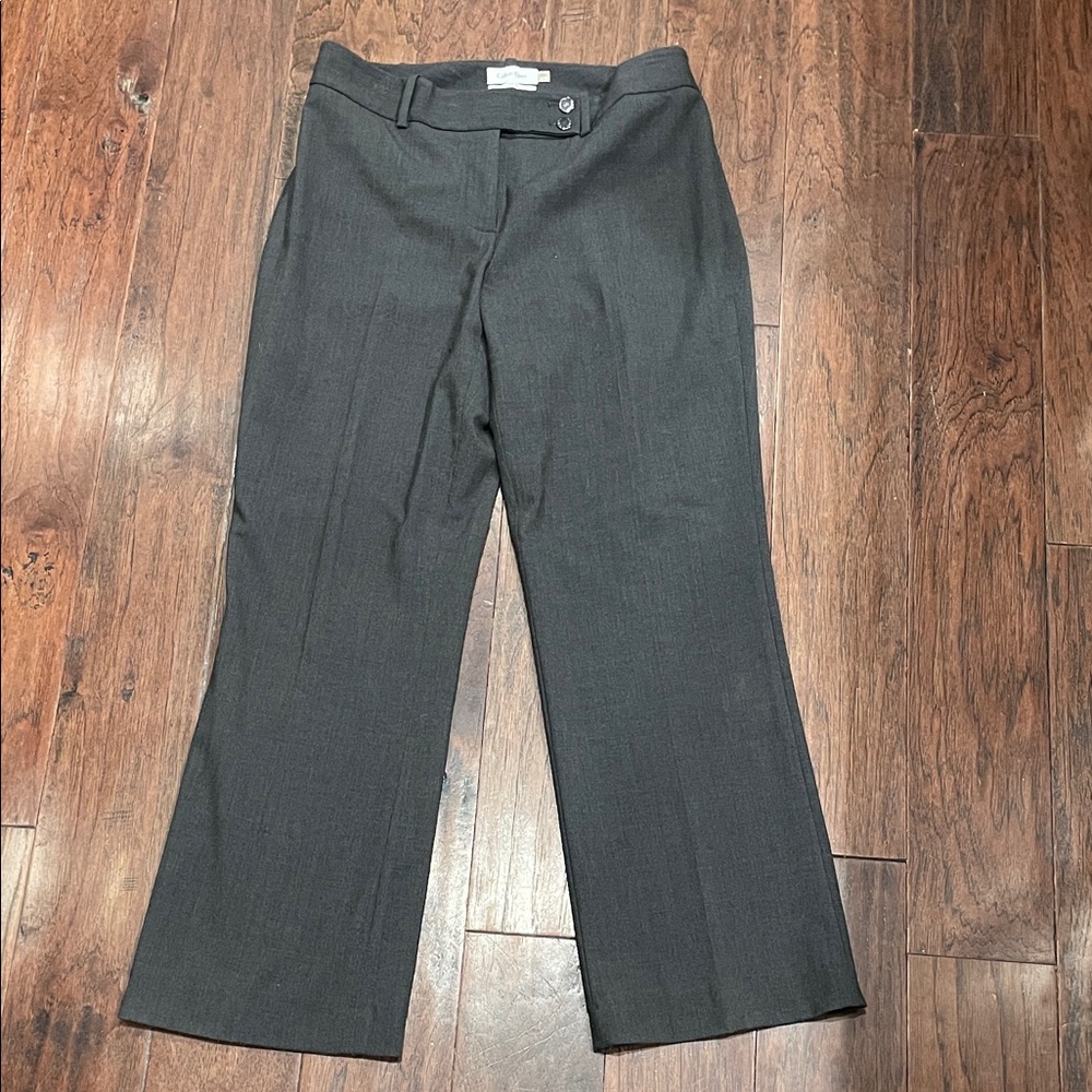 Calvin Klein Charcoal Trousers with Silver Buttons